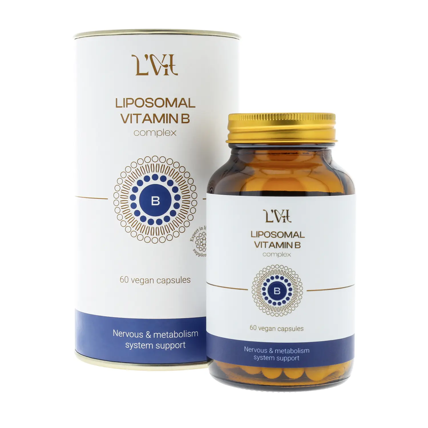 Витамины L'Vit Liposomal Vitamin B complex, 60 капс