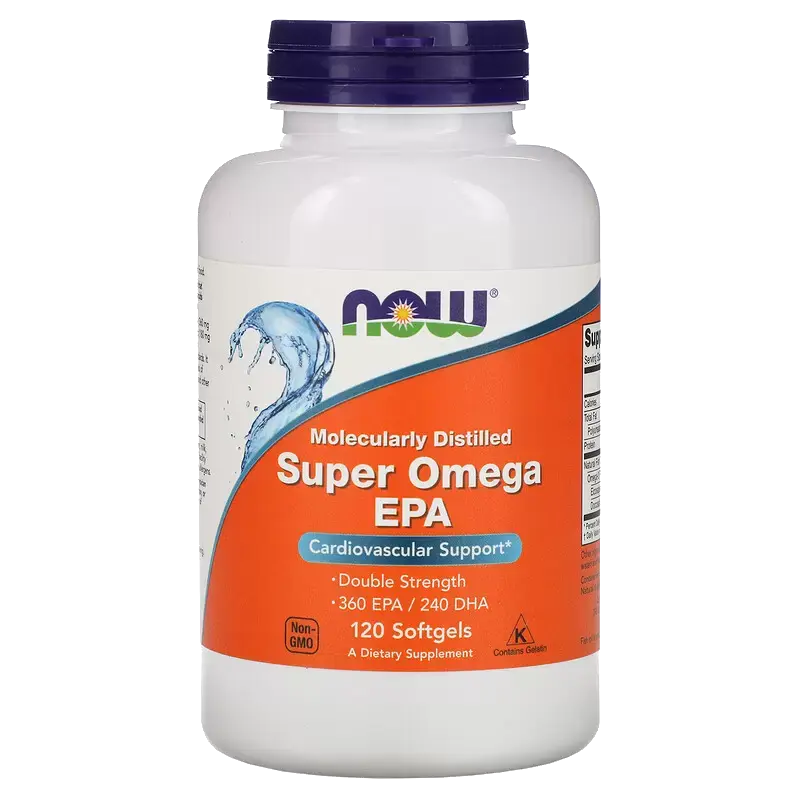 Витамины NOW Супер Омега-3, дополнительный источник ПНЖК, 360EPA/240 DHA 120 шт в Хабаровске