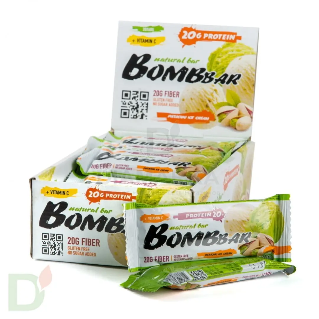Батончик BOMBBAR Фисташковый пломбир (3угл в 60г) в Хабаровске
