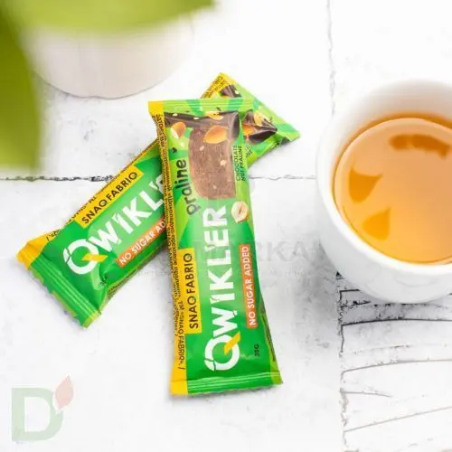 Батончик глазированный Snaq Fabriq QWIKLER Шоколадно-Ореховое пралине, 35 гр