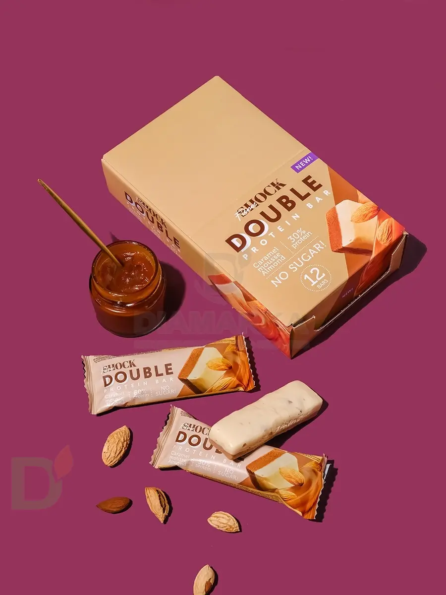 Батончик протеиновый FitnesShock Карамельный мусс с миндалем 40гр. в Хабаровске