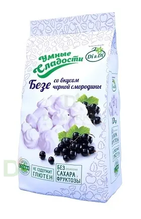 Безе без сахара Умные сладости Чёрная смородина 70гр. в Хабаровске