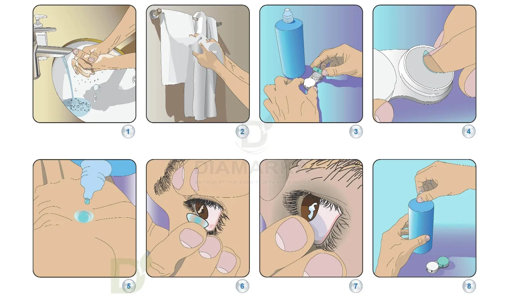 Контактные линзы двухнедельные Acuvue Oasys, 6 шт