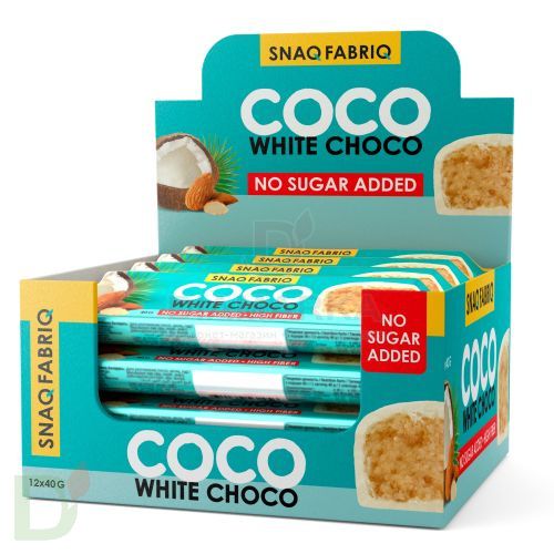 Батончик Snaq Fabriq глазированный Кокосово-миндальный десерт 40гр* в Хабаровске