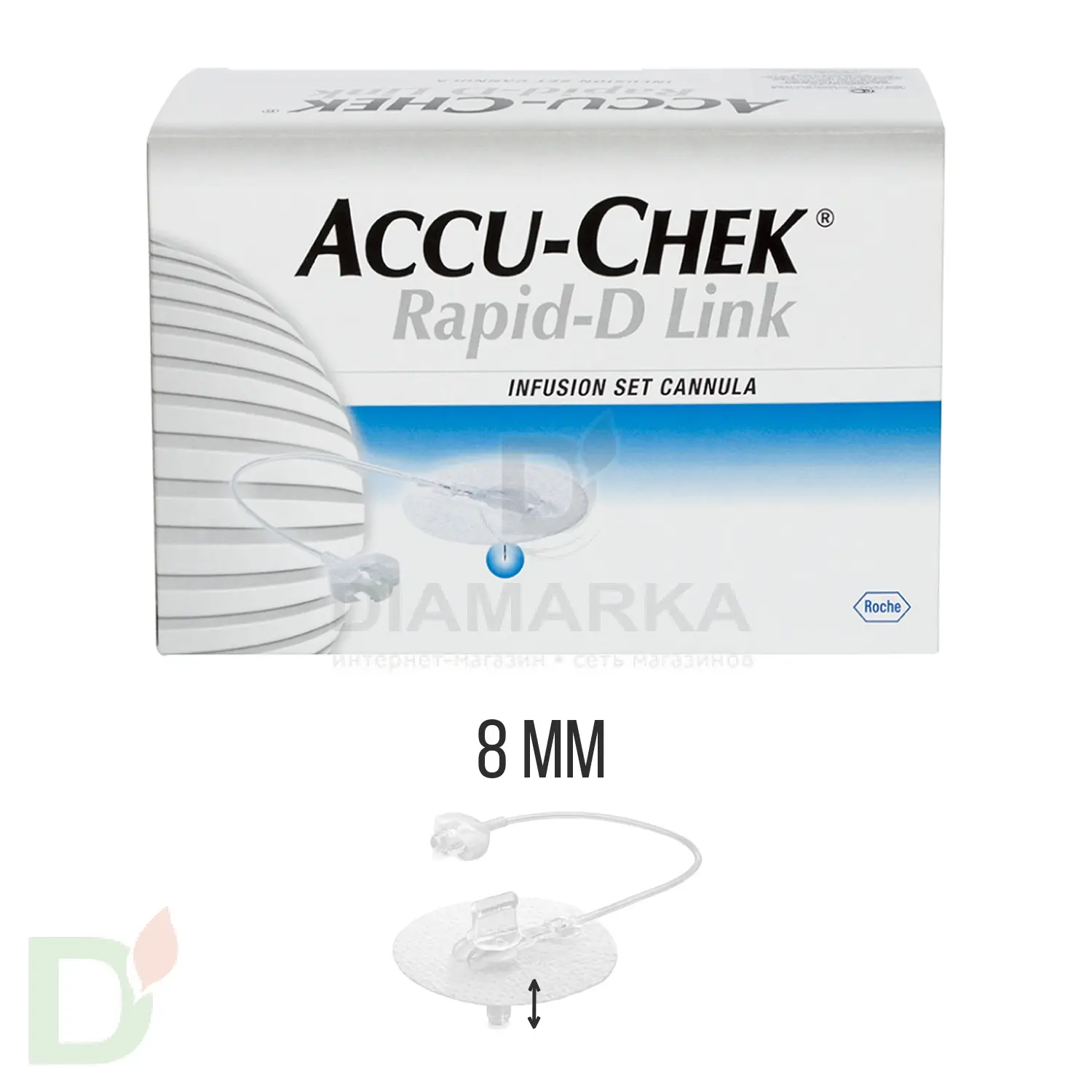 Акку-Чек Репид-Д Линк, игла 8 мм, 1 шт. в Хабаровске