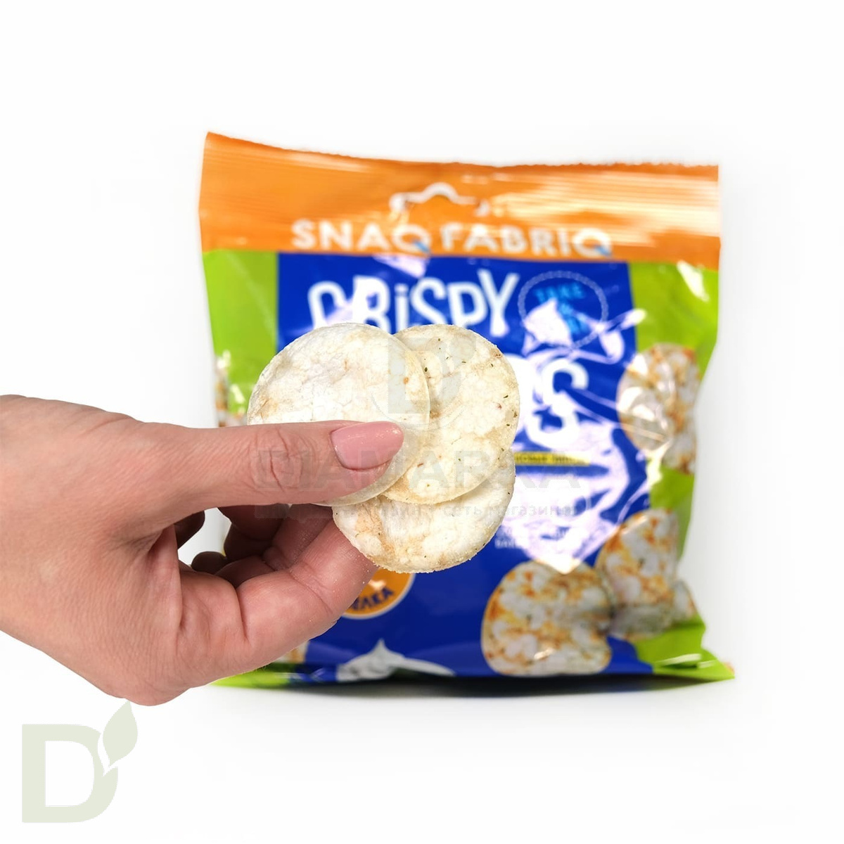 Чипсы цельнозерновые Snaq Fabriq Томат и базилик, 50 гр