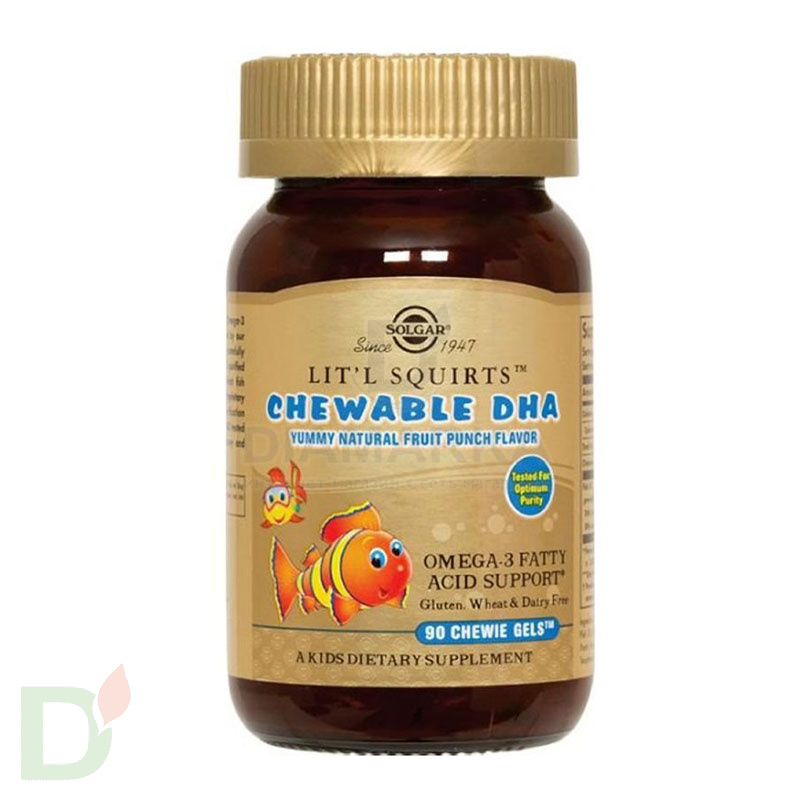 Витамины для детей Солгар Золотые рыбки ПНЖК Омега-3 (ДГК и ЭПК), 90 капс.