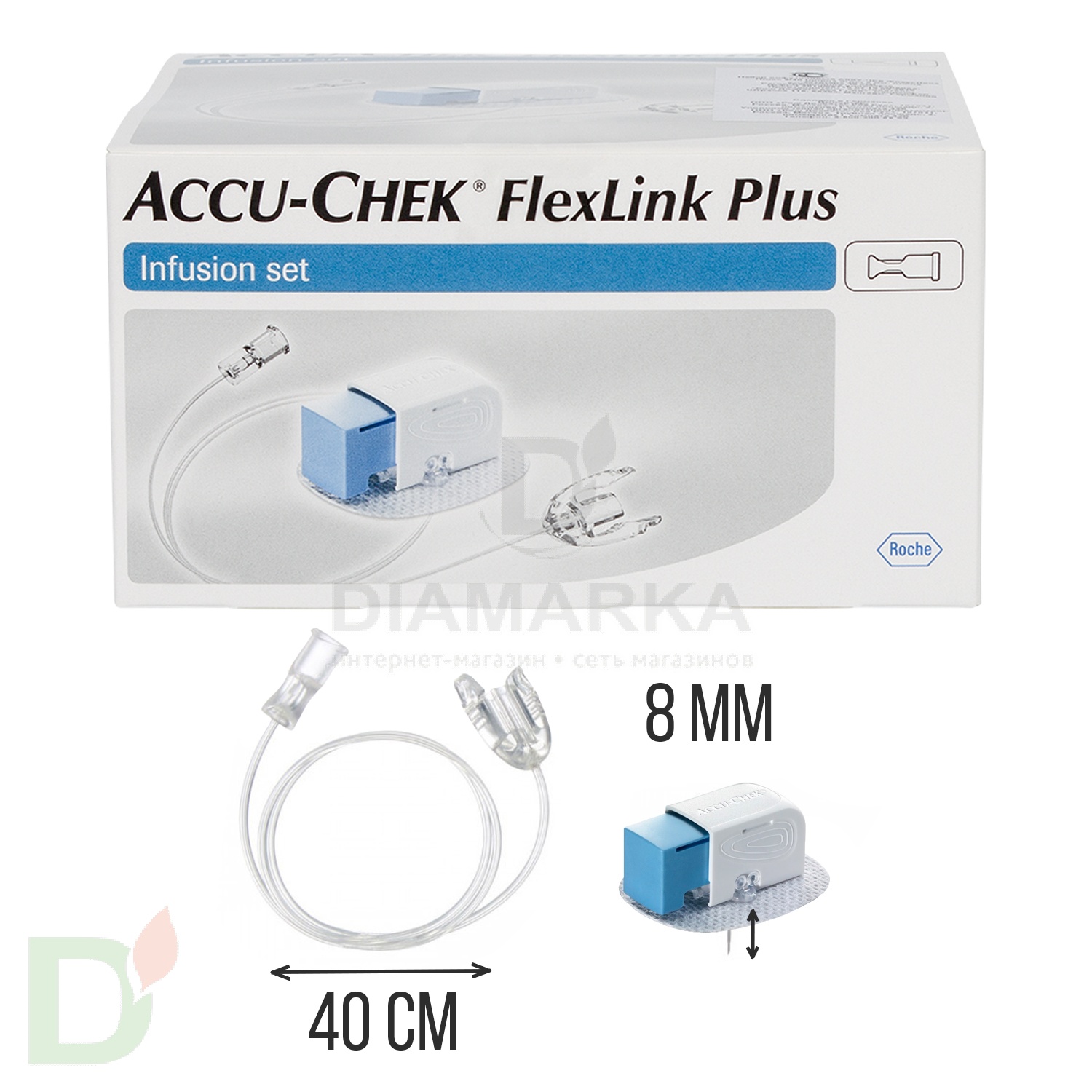 Акку-Чек ФлексЛинк Плюс 8/40, инфузионный набор, 1 шт. в Хабаровске