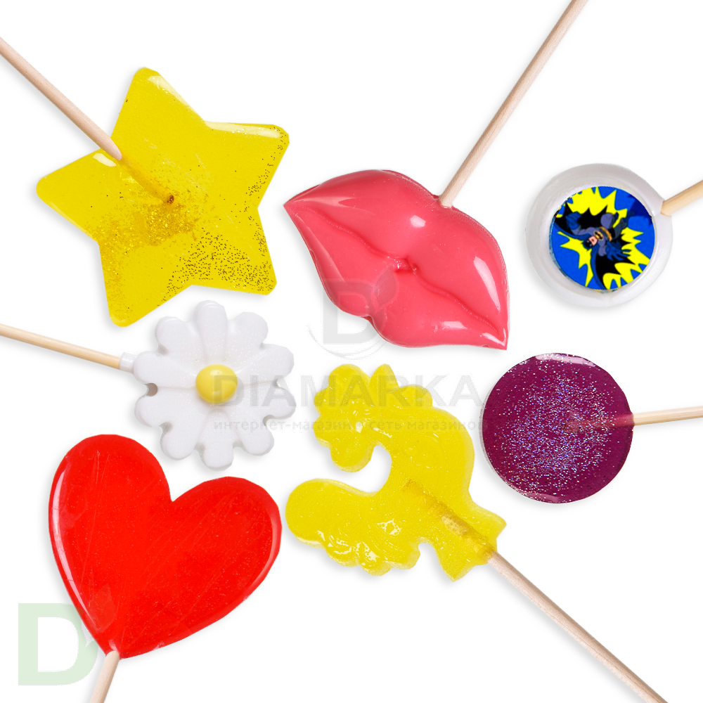 Леденцы без сахара, ассорти 7шт.