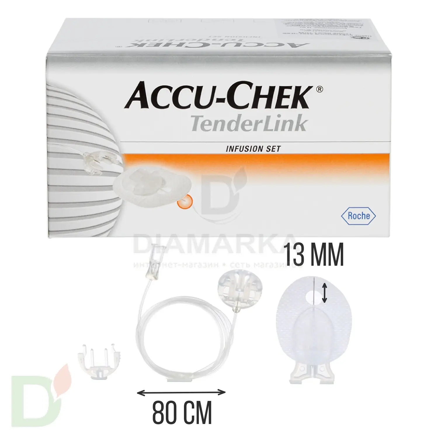 Акку-Чек ТендерЛинк 13/80, инфузионный набор, 1 шт. в Хабаровске