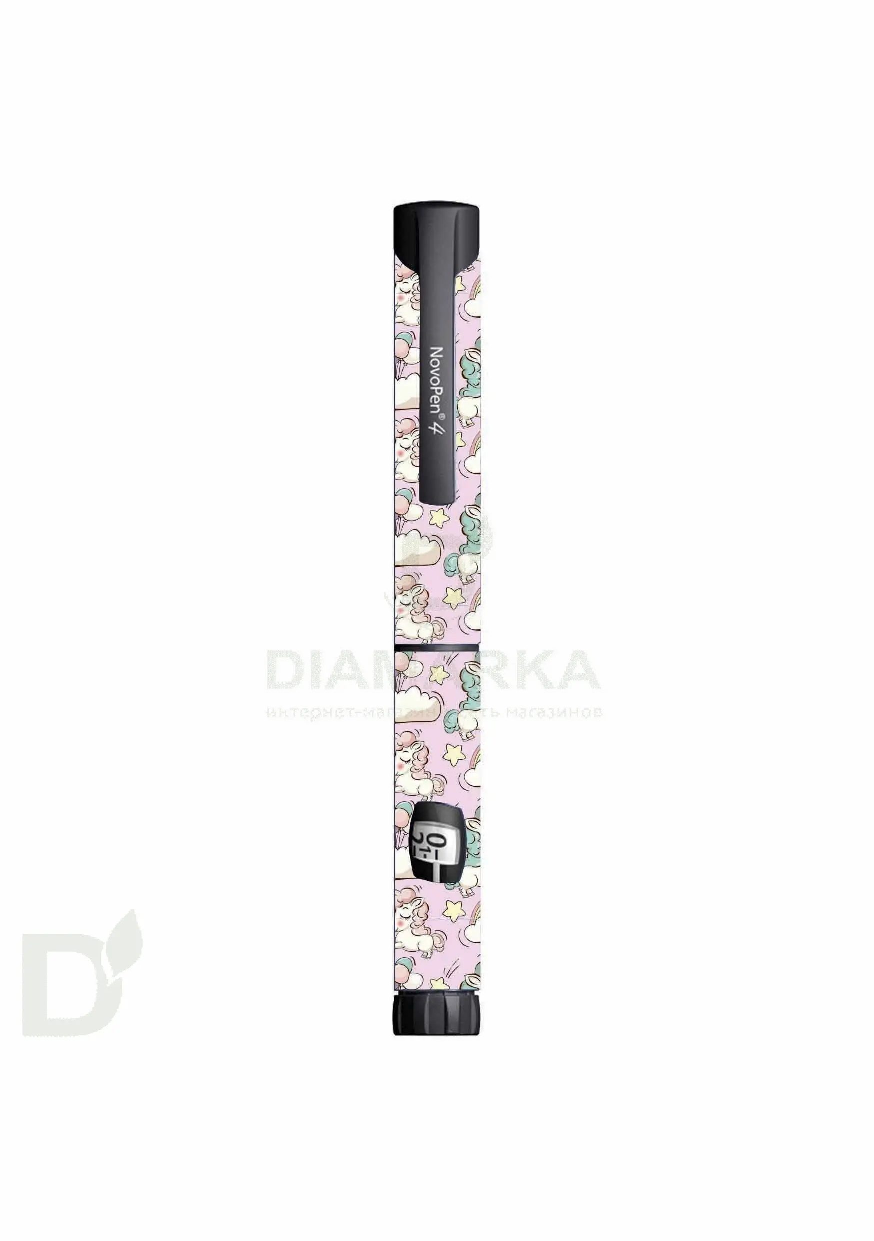 Наклейка на шприц-ручку НовопенЭХО и Новопен4