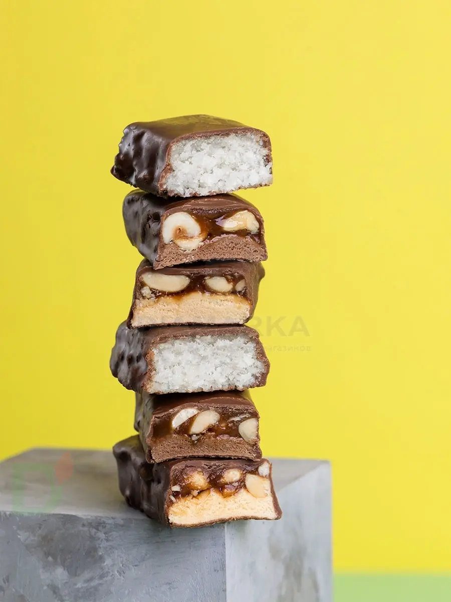 Батончик протеиновый FitnesShock Соленая карамель-Арахис 50гр. в Хабаровске