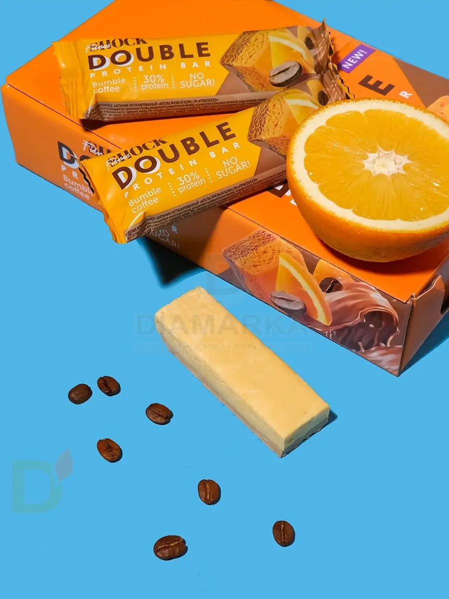 Батончик протеиновый FitnesShock Апельсиновый кофе 40гр. в Хабаровске