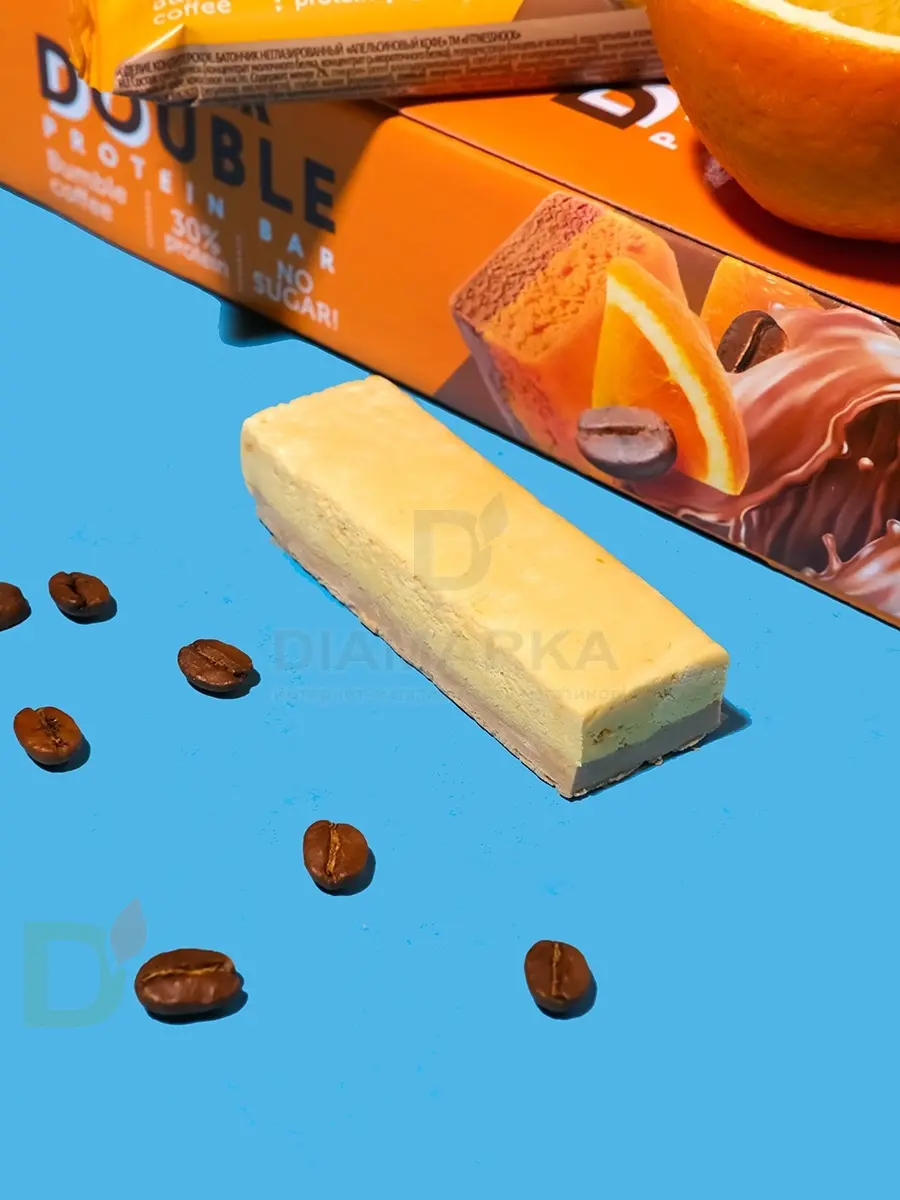 Батончик протеиновый FitnesShock Апельсиновый кофе 40гр. в Хабаровске