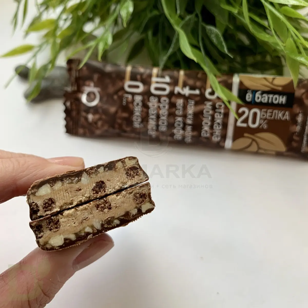Батончик протеиновый Ё/батон "Арахис-Кофе" в шоколадной глазури 40гр в Хабаровске
