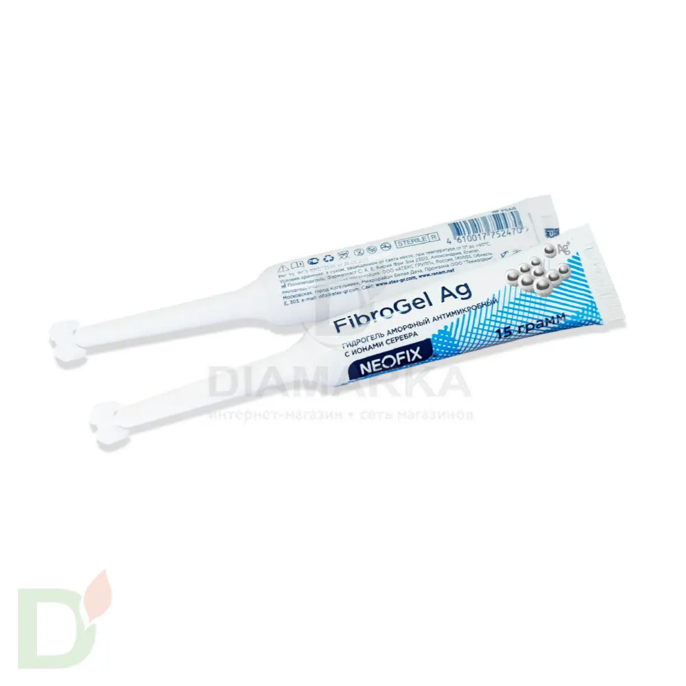 Гидрогель антимикробный NEOFIX FibroGel Fg с ионами серебра 15г в Хабаровске