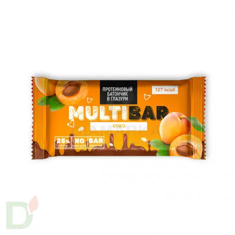 Батончик протеиновый Мультибар в глазури с курагой 40гр в Хабаровске