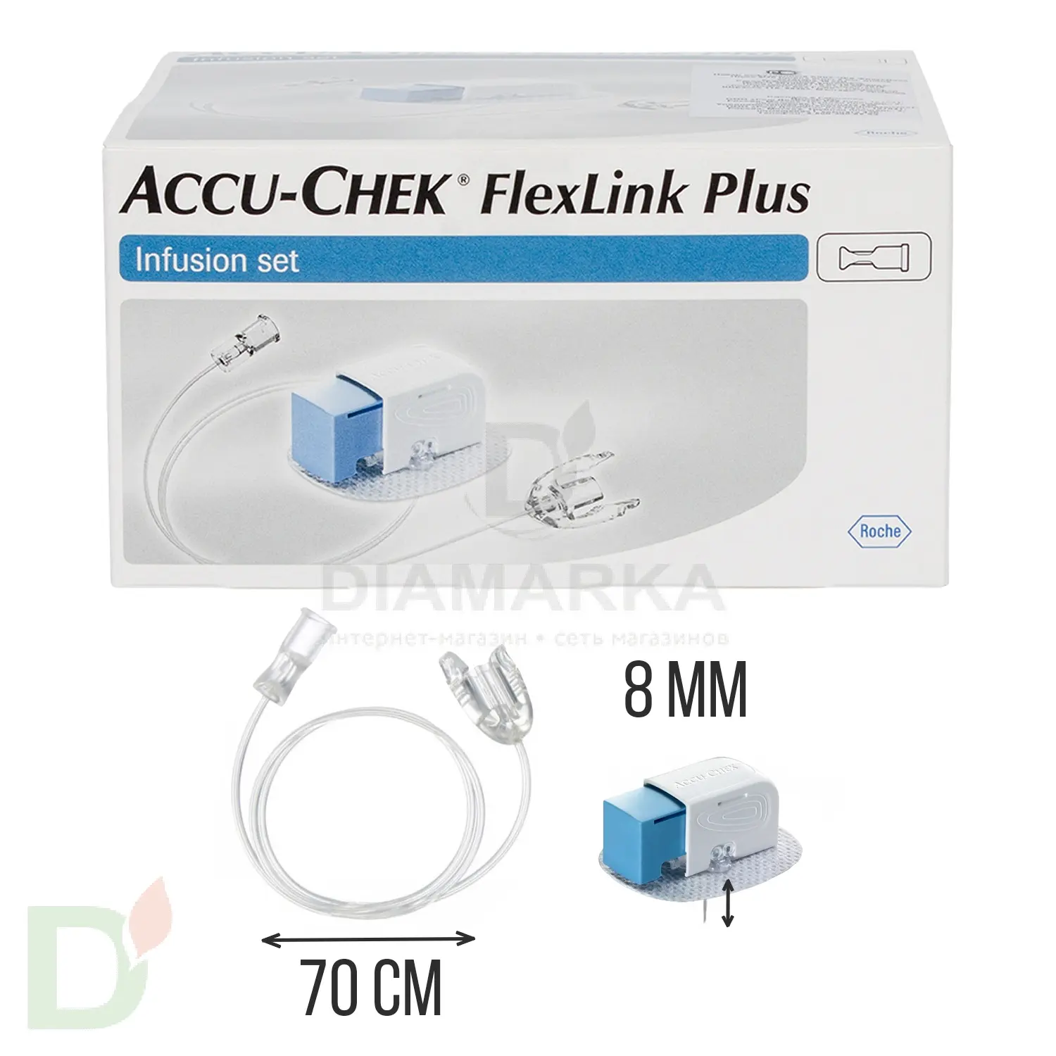 Акку-Чек ФлексЛинк Плюс 8/70, инфузионный набор, 1 шт. в Хабаровске